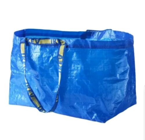 New Ikea Frakta Large Blue Reusable 19-gallon Tote Bag