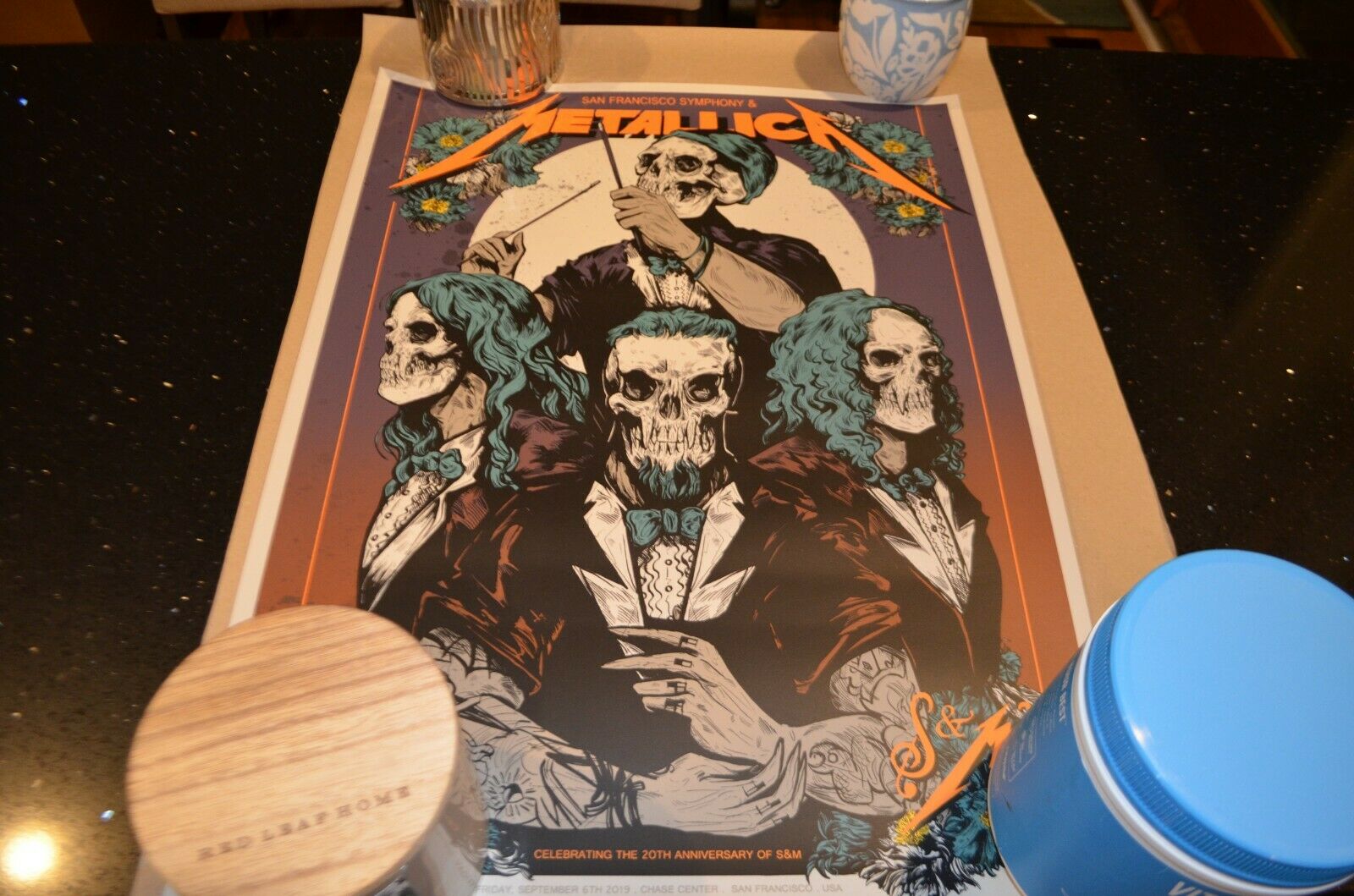 Metallica S&m2 Night 1 Poster - Extremely Rare Wolf Skull Jack Artist Proof