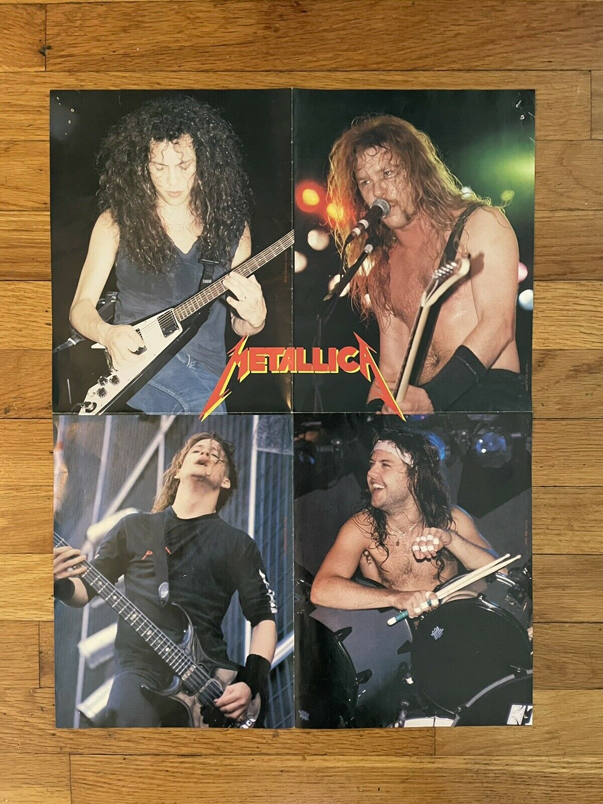 Rare Original 2 Sided Vintage Metallica Poster Bob Leafe~rob Halfinizlozower