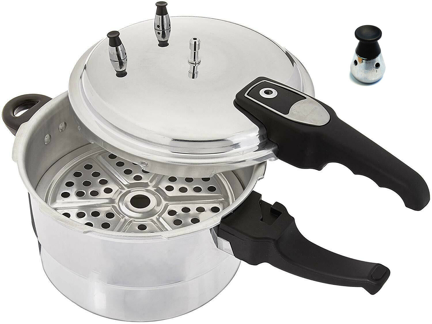 Aluminum Pressure Cooker With Steamer Fast Cooker,4.2/5.2/7.39/9.5/11.6 Quart