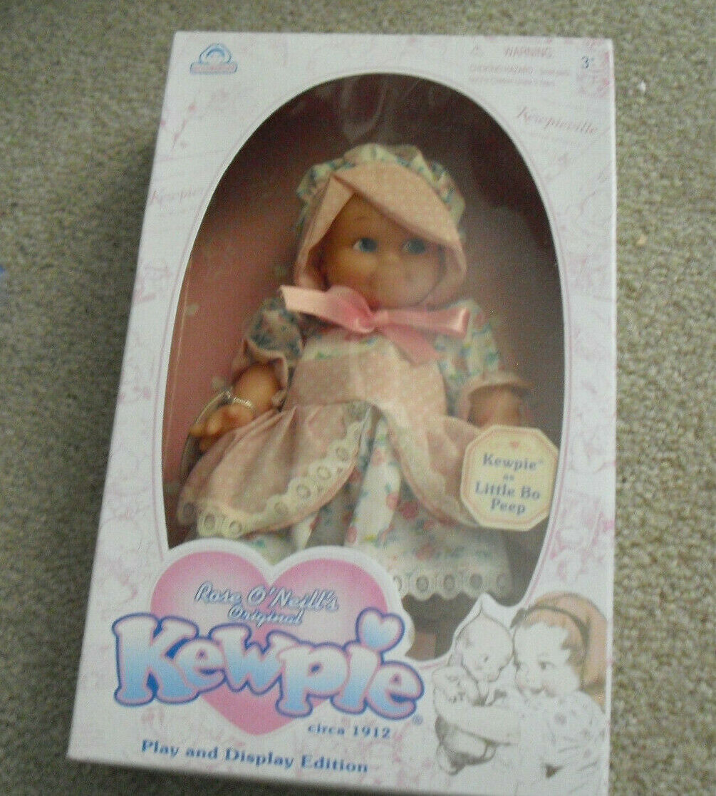 1999 Goldberger Rose O'neill Kewpie As Little Bo Peep Girl Doll Nib 8" Tall