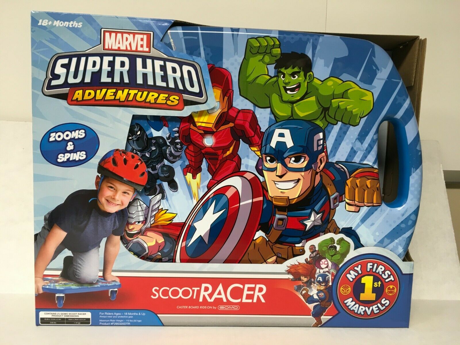 New Marvel Super-hero Adventures Scoot Racer