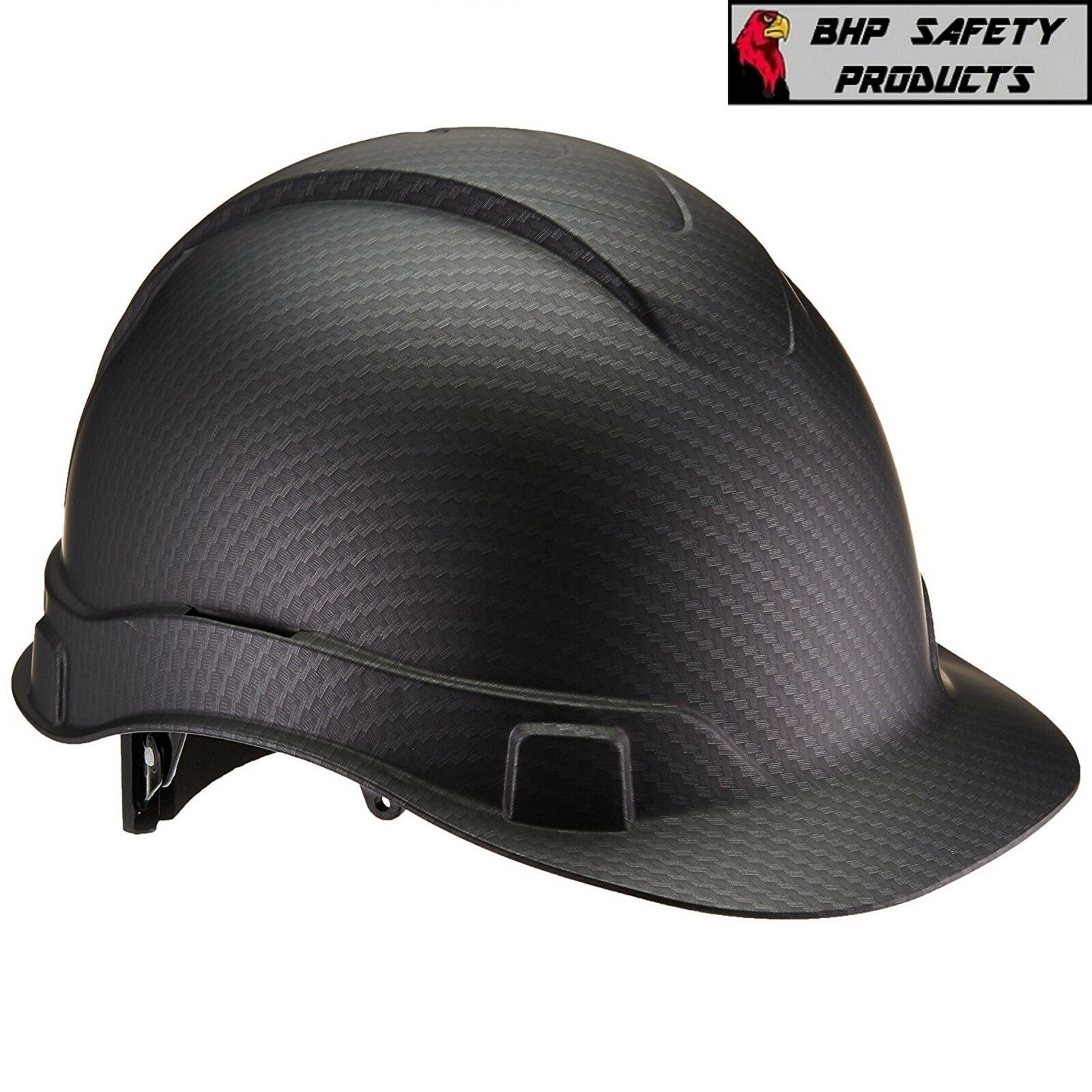 Pyramex Ridgeline Hard Hat Graphite Pattern Black Cap Style Construction Hp44117