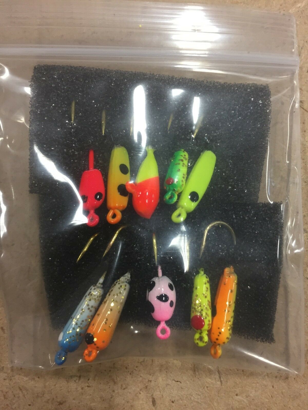 5333 Northern Tackle 10 Pack Of Assorted Ice Fishing Jigs Free Shipping