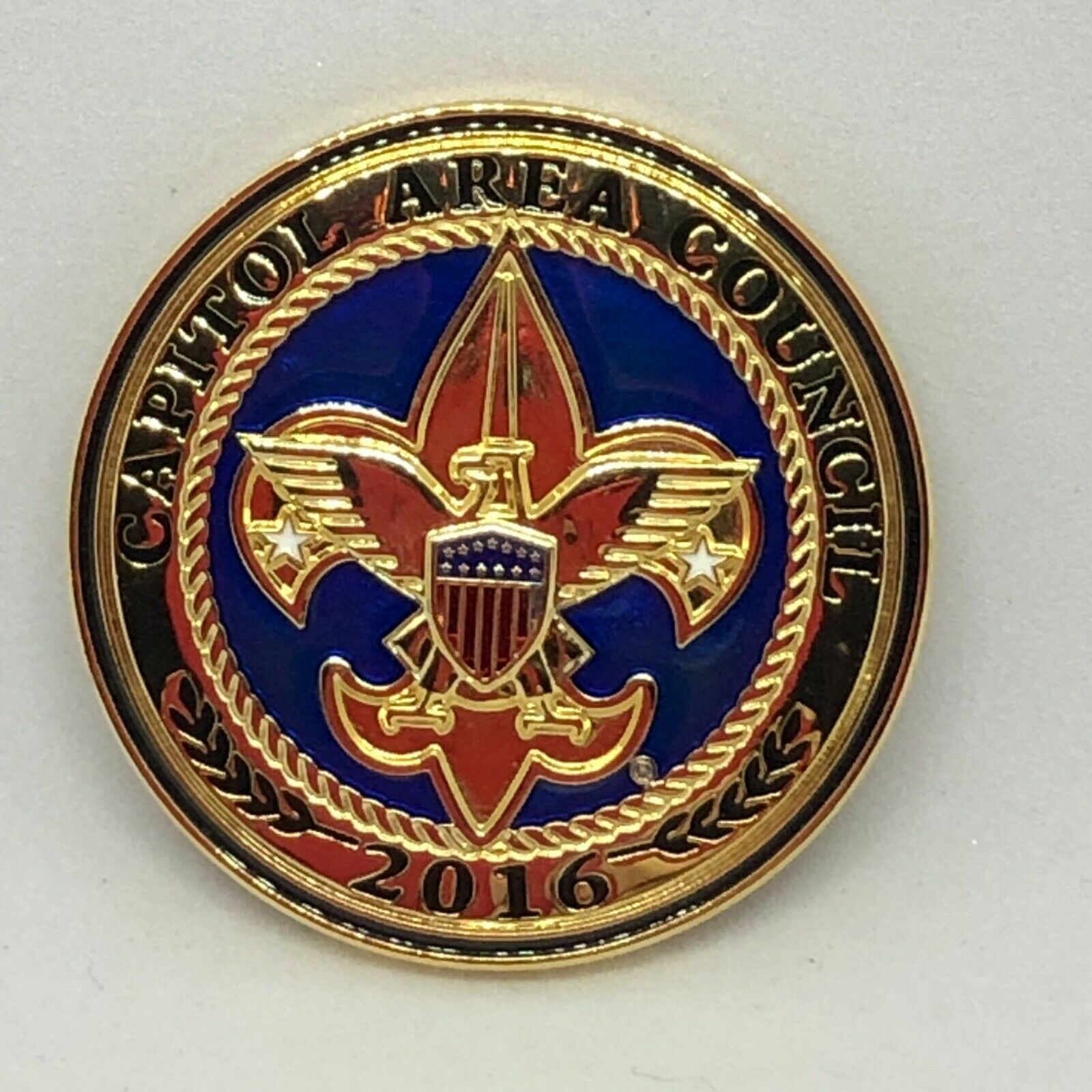 Capitol Area Council Eagle Scout Recognition Challenge Coin 2016 Bsa